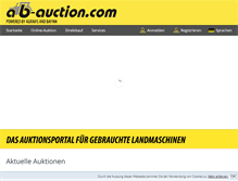 Tablet Screenshot of ab-auction.com